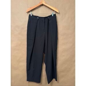 Rag & Bone Button Pleated Wide Leg Trousers